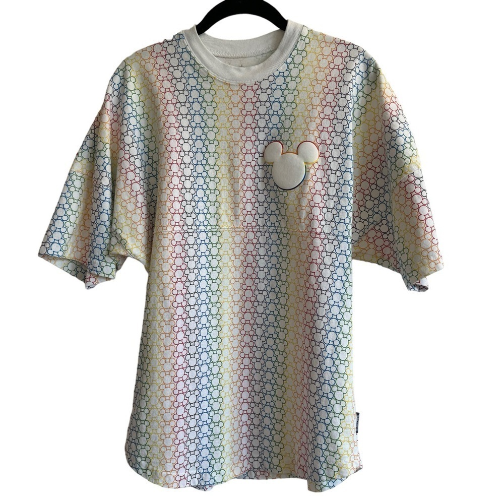 Disney MICKEY Spirit Jersey, Rainbow Pride, Unisex, Size XS